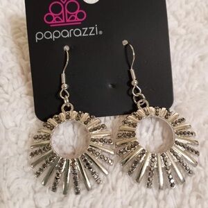 Rebel Resplendence - silver  earrings NWT